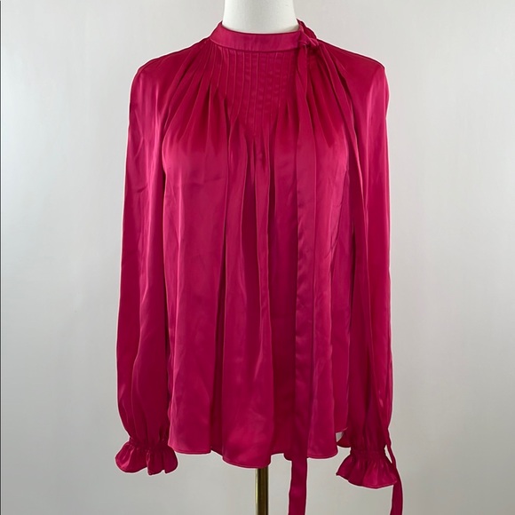 Adam Lippes x RTR Pink Bow Blouse, 4 - Picture 8 of 13